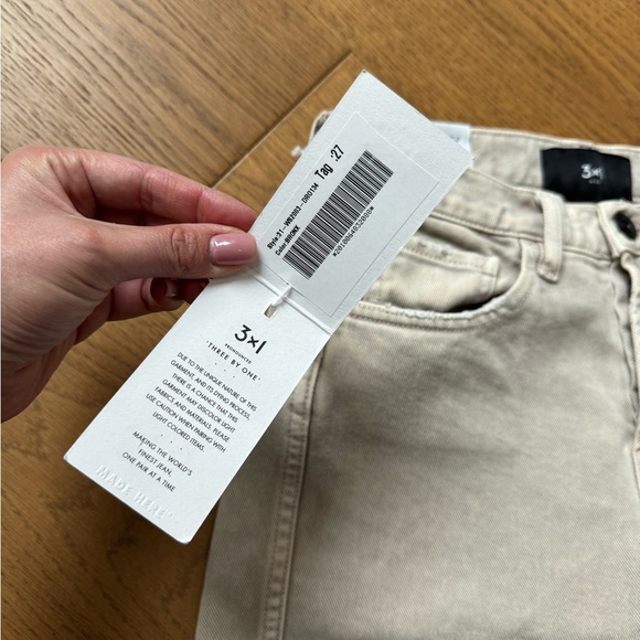 3x1 Austin Crop Jean Denim - Mineral Beige - Size 26 - NWT - Picture 3 of 11